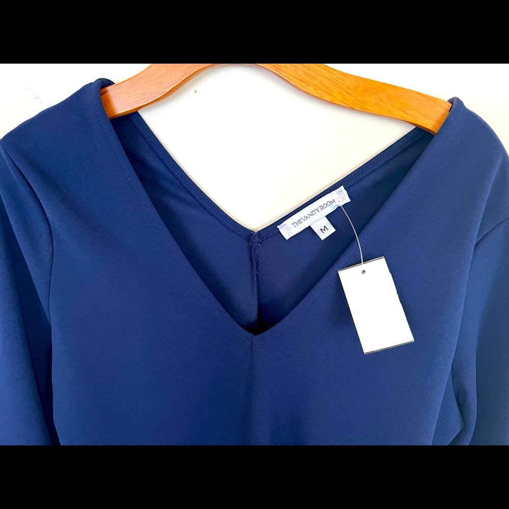 BRAND NEW WITH TAGS! The Vanity Room navy color NWT medium size